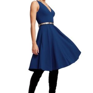 Dress the Population - Fit & Flare Dress with Pockets